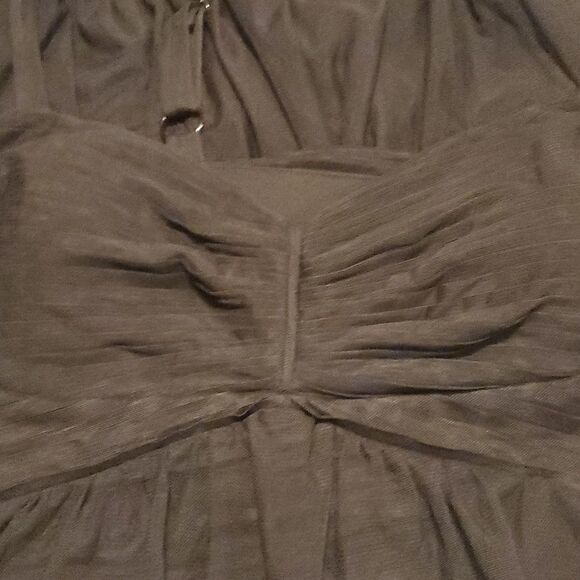 Calvin Klein womens plus size black sheer overlay cocktail maxi dress - Picture 5 of 13